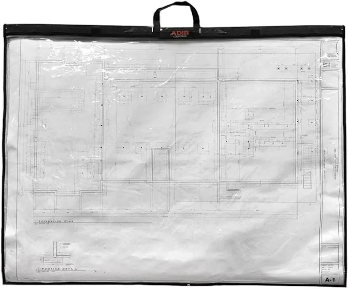 Adir Blueprint Cover Protector - Blueprint Plans Shield, Poster Carrier, Map Holder - Blueprint Sleeve and Map Protector (Fits Documents Size 22 inch x 34 inch)