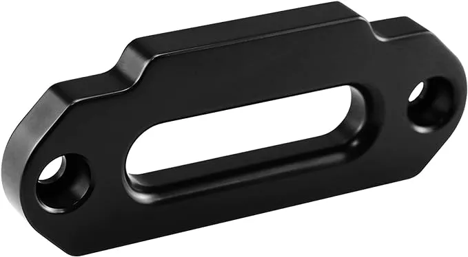 Ucreative Aluminum Hawse Fairlead for ATV 2000-3500 LBs Winch 4 7/8" (124mm) Mount Glossy (Black)