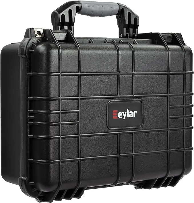 Eylar Hard Gun Case Water & Shock Proof with Foam 16 inch 13 inch 6.87 inch