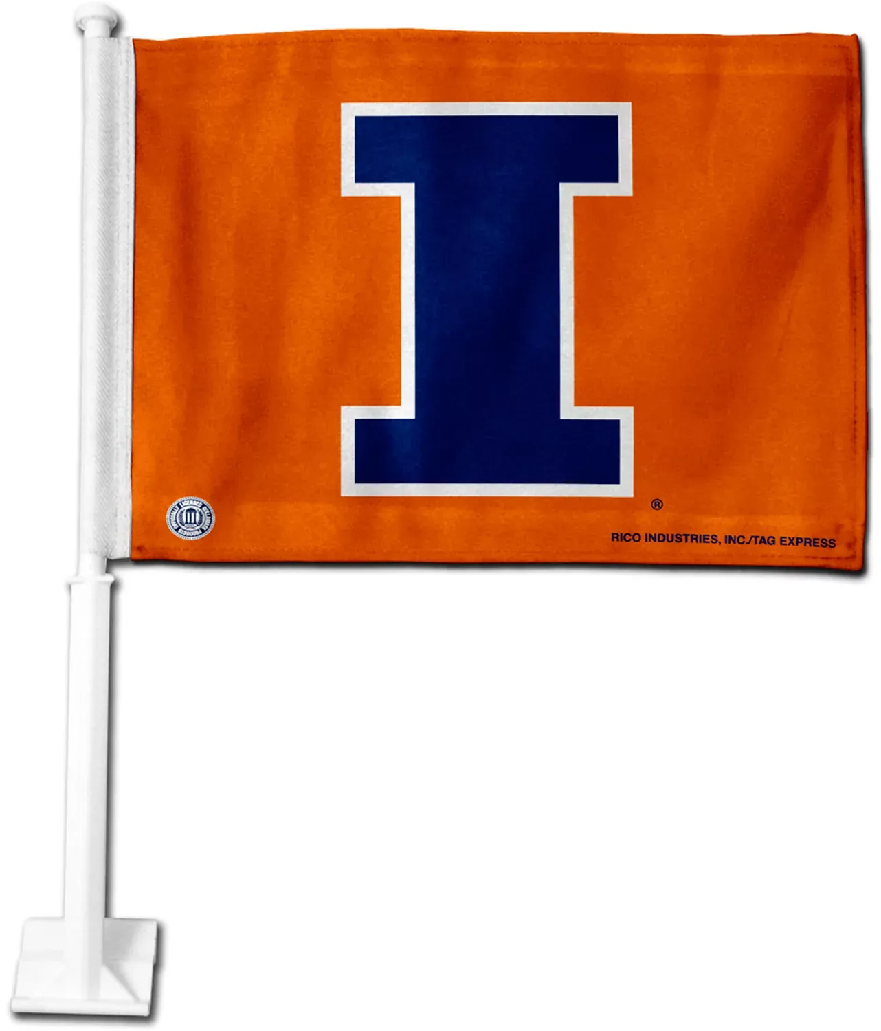 Rico Illinois Fighting Illini Car Flag, Team