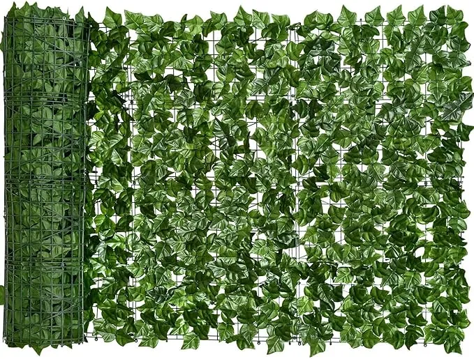 DearHouse Artificial Ivy Privacy Fence, 157.5x39in Artificial Hedges Fence and Faux Ivy Vine Leaf Decoration for Outdoor Decor, Garden Decor