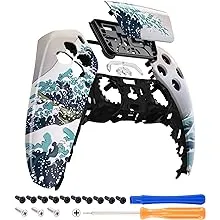 eXtremeRate Entrance of Hell Touchpad Front Housing Shell Compatible with ps5 Controller BDM-010/020/030/040, DIY Replacement Shell Custom Touch Pad Cover Compatible with ps5 Controller - ZPFT1091G3