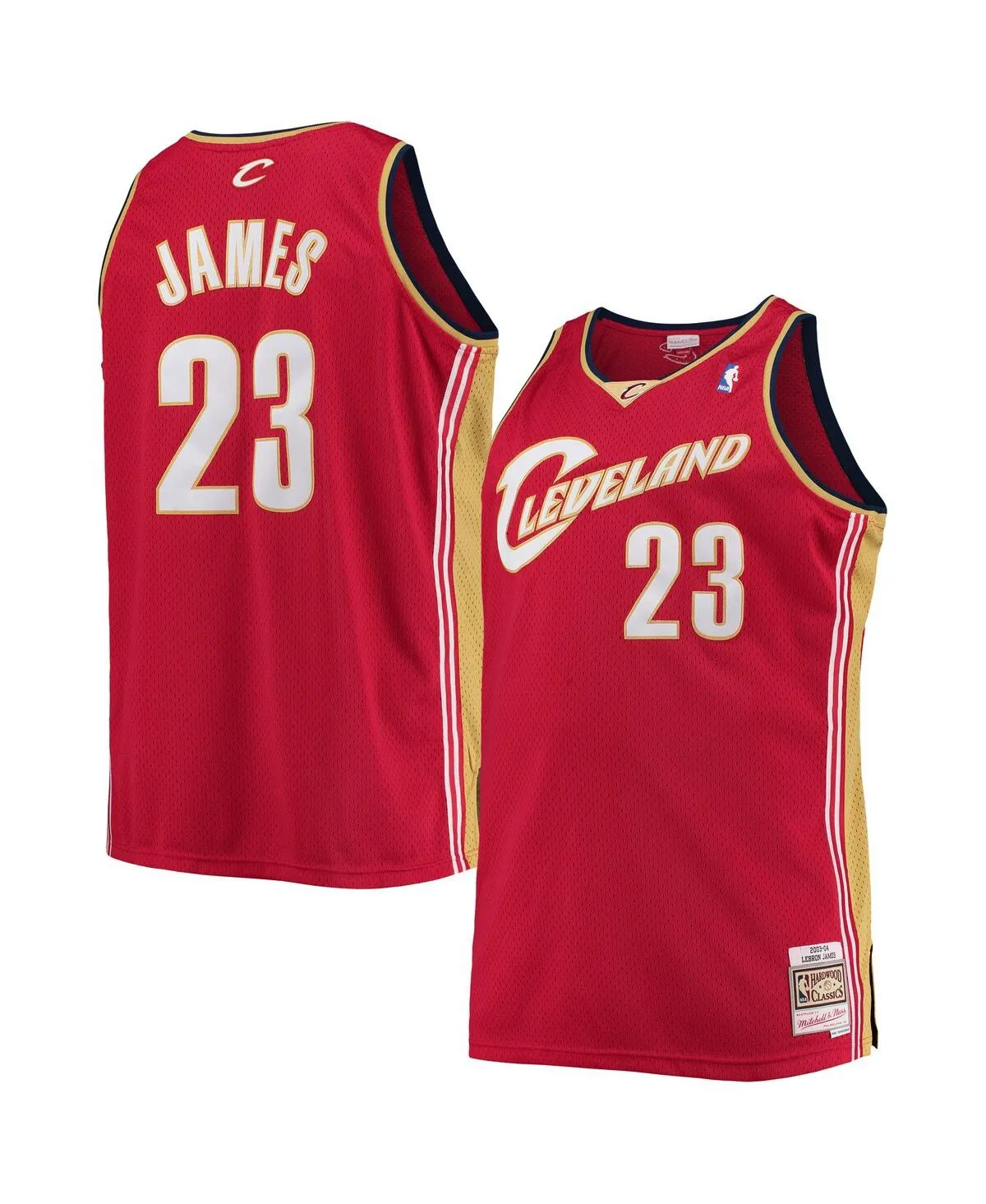 Men's LeBron James Wine Cleveland Cavaliers Big and Tall Hardwood Classics Swingman Jersey - Wine