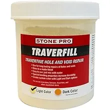 Stone Pro Traverfill - Travertine Hole and Void Repair - 1 Pound - Light