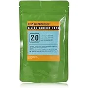 [ 20 Pack ] 2x4.5 Inch Filter Bag Variety Pack - Contains 37, 90, 120 and 160 Micron Press Bags (5 Pieces Each) - Hold 3.5-7 Grams, Sized for 2x4 Pre Press Mold