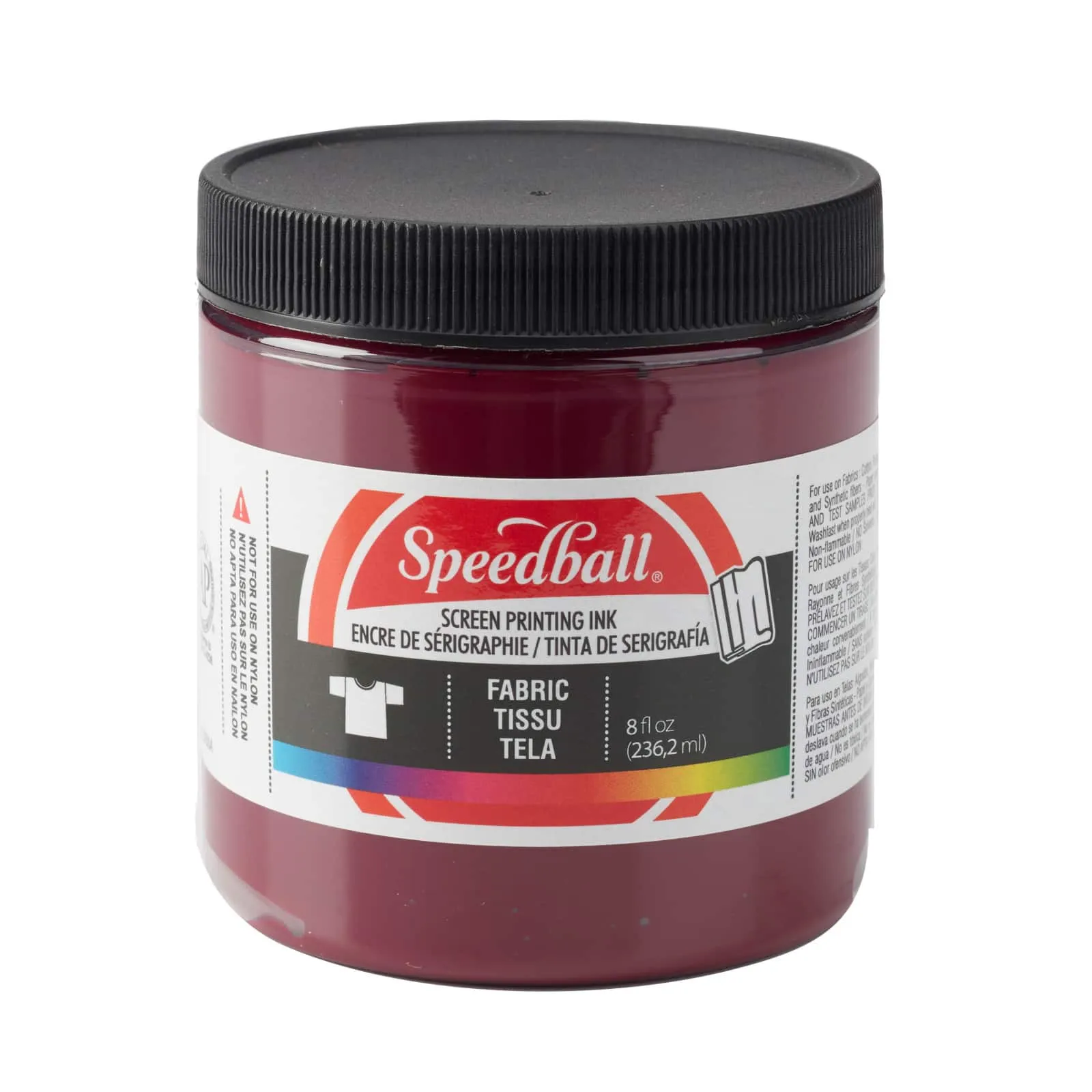 Speedball Fabric Screen Printing Ink, 8-Ounce, Opaque Silver, Iridescent, for T-Shirt and Silkscreen PrintmakingSpeedball Fabric Screen Printing Ink, 8-Ounce, Opaq…