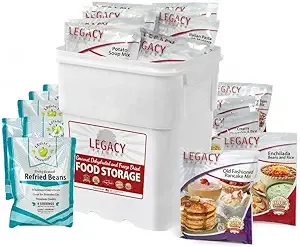 Legacy Emergency Food Ultimate Sample Pack - Survival Supply - 183 Large Servings: 34 Lbs - Breakfast, Lunch, Dinner, Sides & Drinks - Freeze Dried Storage Readiness Meals