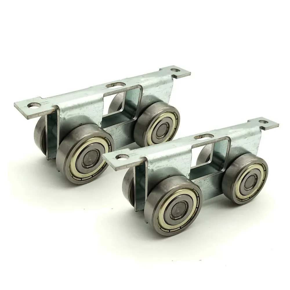 4 Wheel Light Duty Trolley Assembly Roller Trolley Super Silent 2pcs for Use with ...