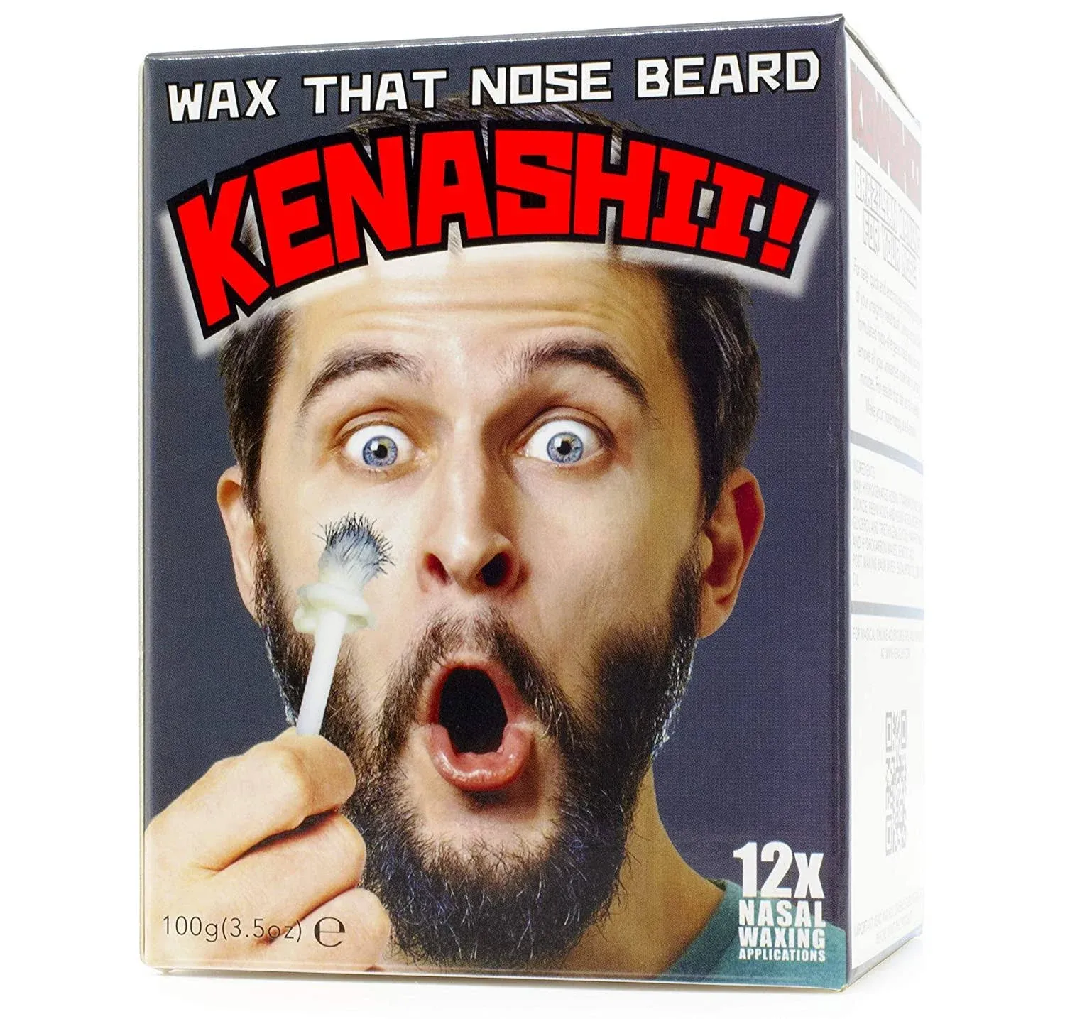 KENASHII Nose Wax Kit | 100 g Wax, 24 Applicators | Hair Removal Kit for Men and Women | Includes Balm Wipes and Mustache Guards | Lasts up to 5 Weeks