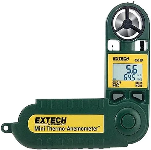 Extech 45158 Mini Waterproof Thermo Anemometer and Humidity Meter