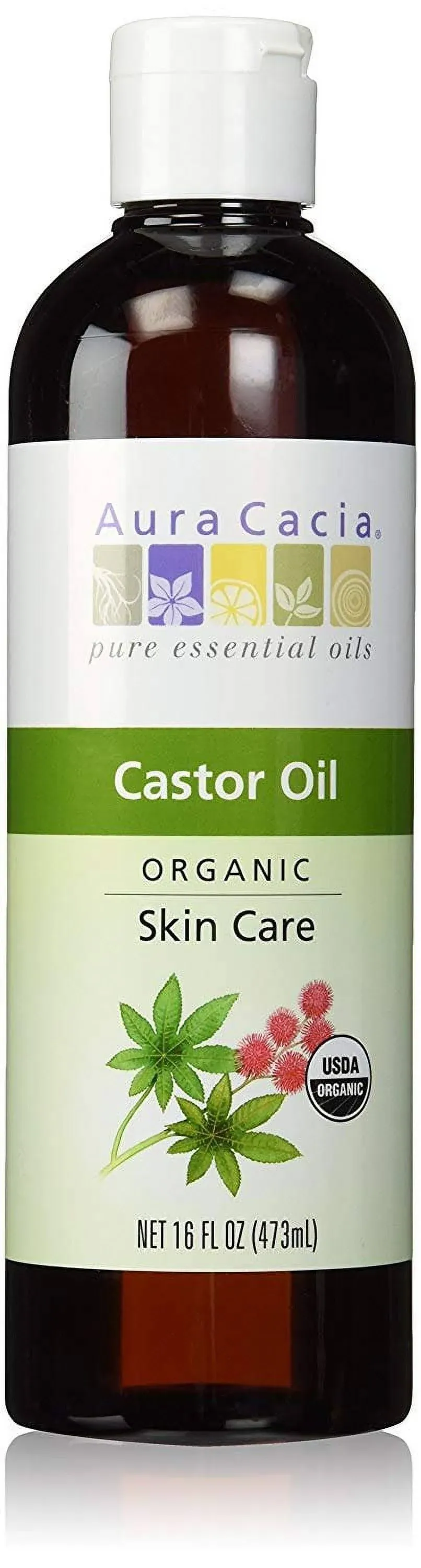 Aura Cacia Castor Oil, Organic - 16 fl oz