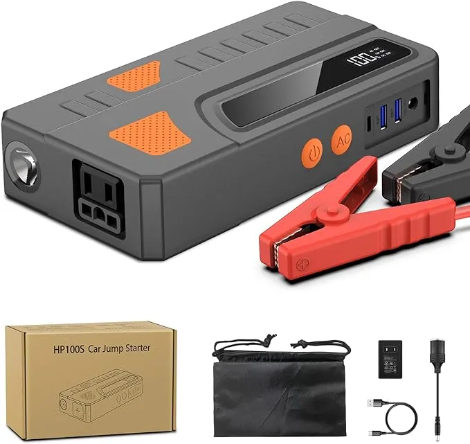 BOOKOO Jump Starter, 3000A Peak Car 12V Lithium Box,Auto... 