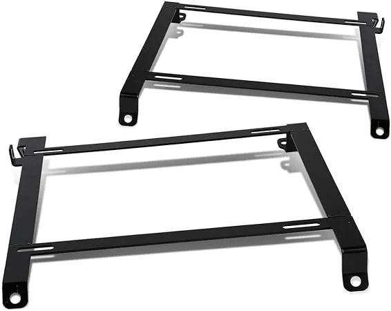 DNA MOTORING SBK-LM-RSX Pair of Low Mount Tensile Steel Seat Brackets Compatible with 02-06 RSX,Black