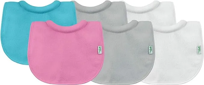 green sprouts 3-Pack Stay-dry Milk-catcher Bibs in White