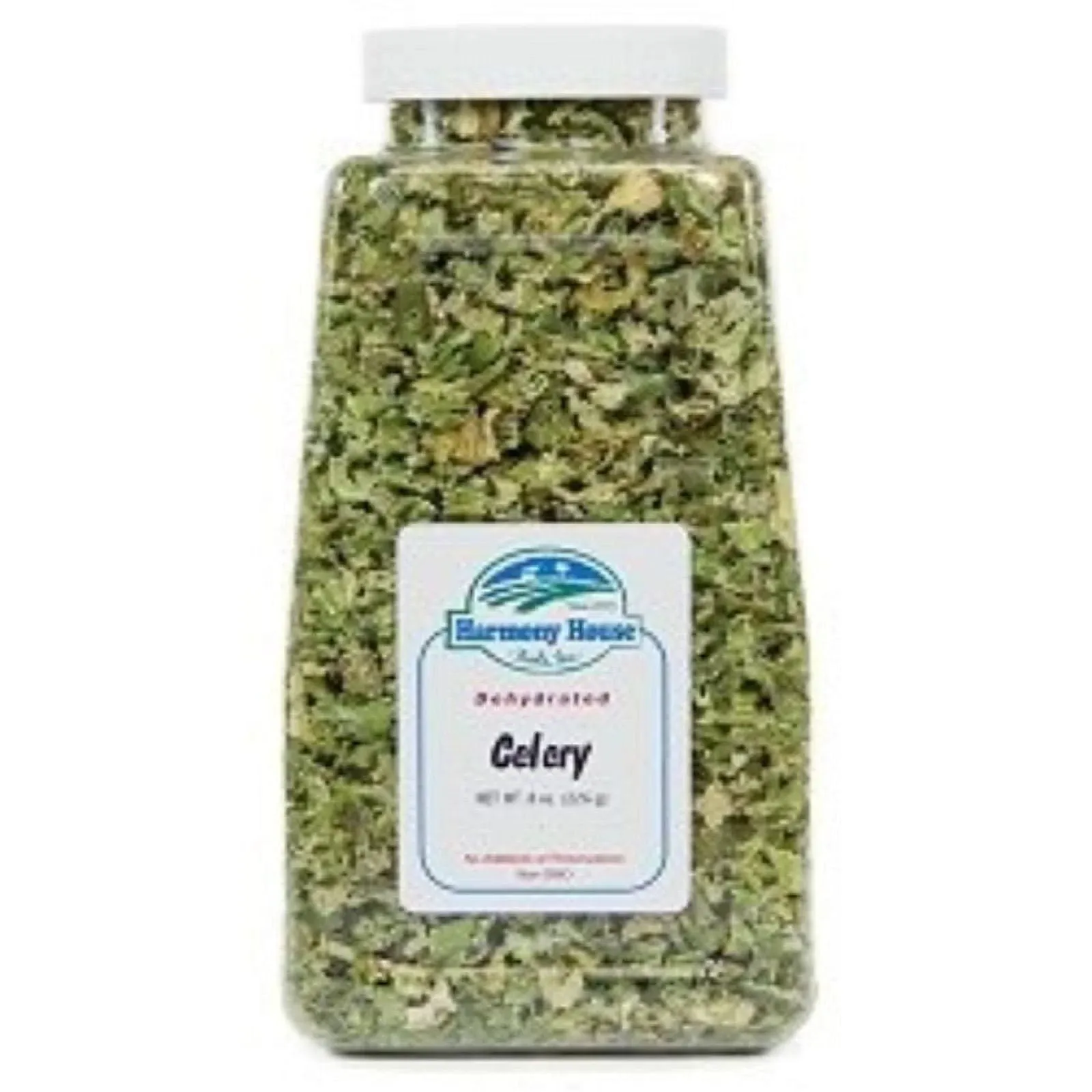 Harmony House Foods Dried Celery Crosscut 8 Ounce Quart Size Jar