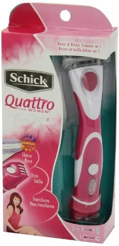 Schick Quattro for Women TrimStyle Razor & Bikini Trimmer, in 1