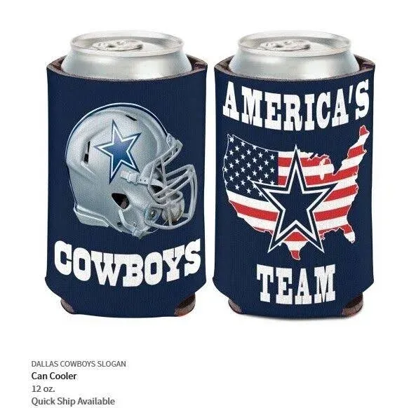 Dallas Cowboys Can Cooler Slogan Design - Special Order