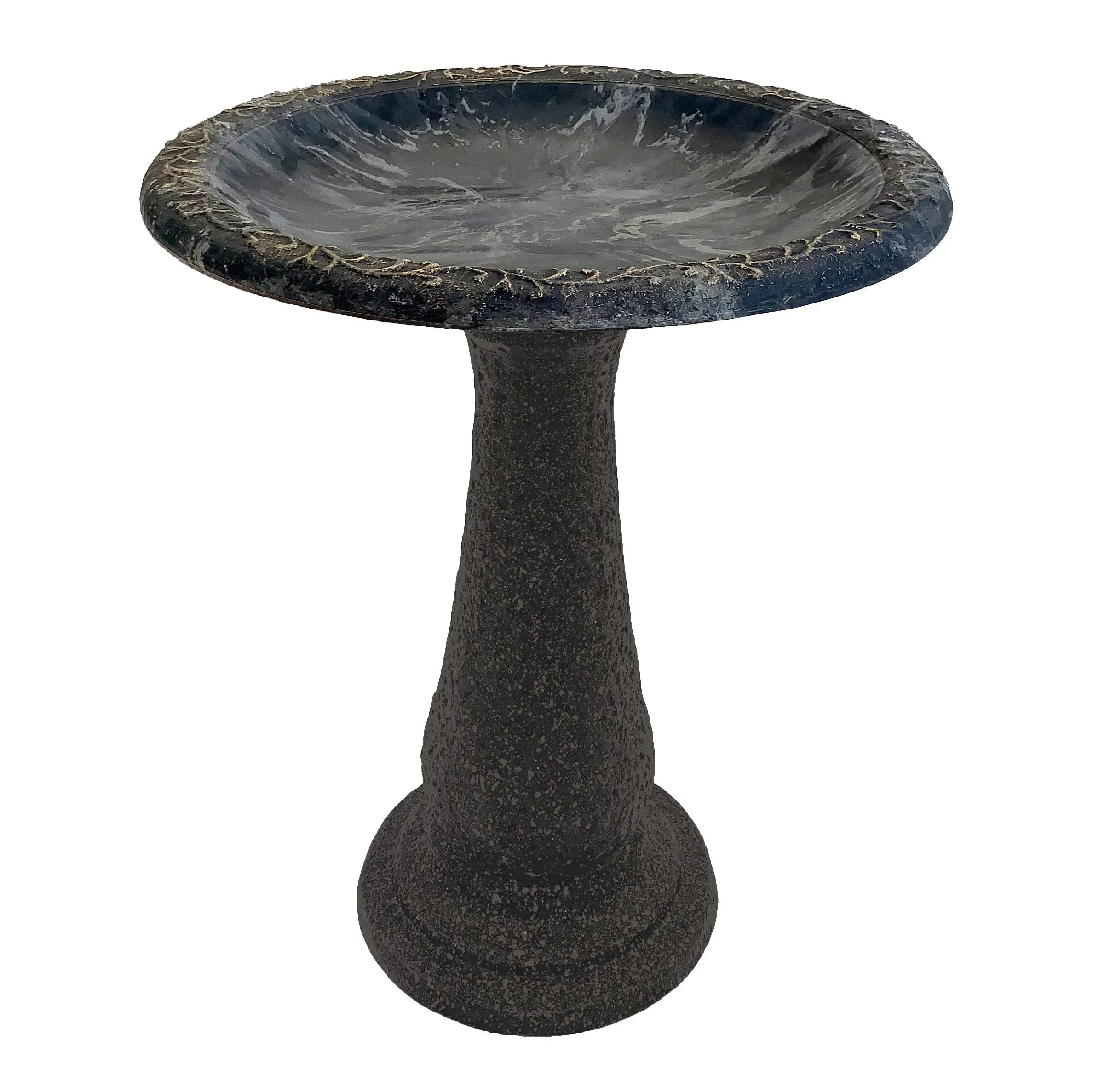 Tierra Garden Fiber Clay Birdbath; Sand