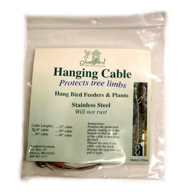 Stainless Steel Bird Feeder Hanging Cable 36 IN