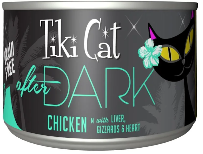 Tiki Cat After Dark, Chicken & Lamb, High-Protein and 100% Non-GMO Ingredients, Wet Cat Food for Adult Cats, 5.5 oz. Cans (Pack of 8)