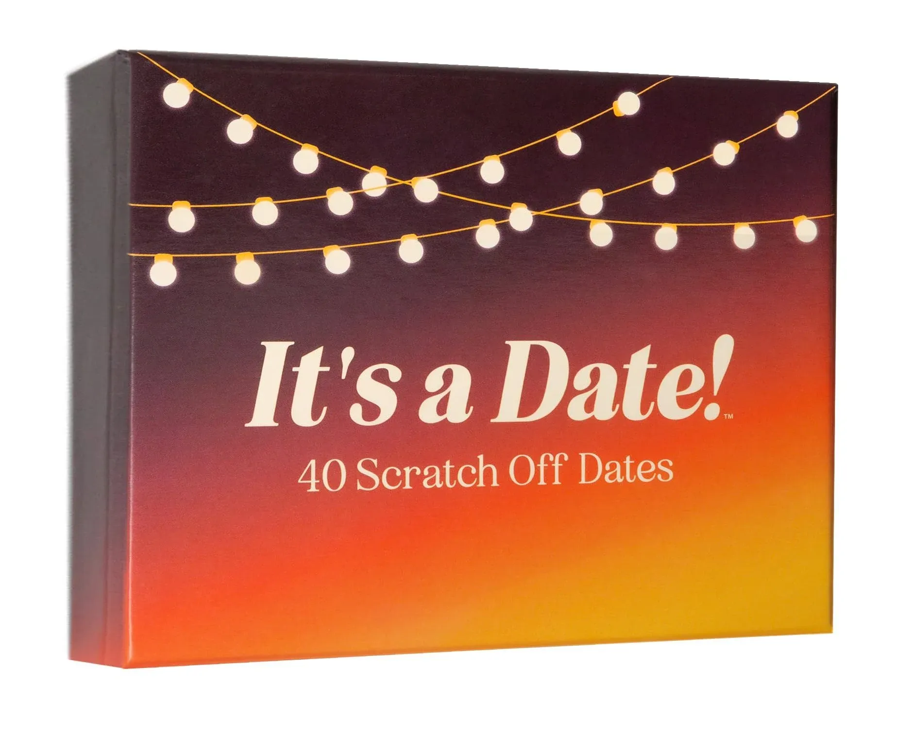 It's A Date! - 40 Fun & Romantic Scratch Off Date Ideas for Couples, Night Cards Girlfriend, Boyfriend, Wife, Husband Couple Gift Night, Weddings