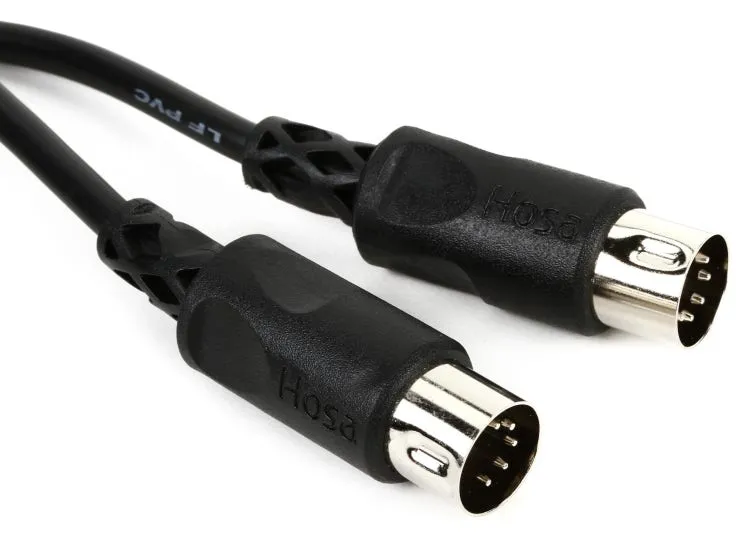 Hosa MID-320BK MIDI Cable - 20 foot Black