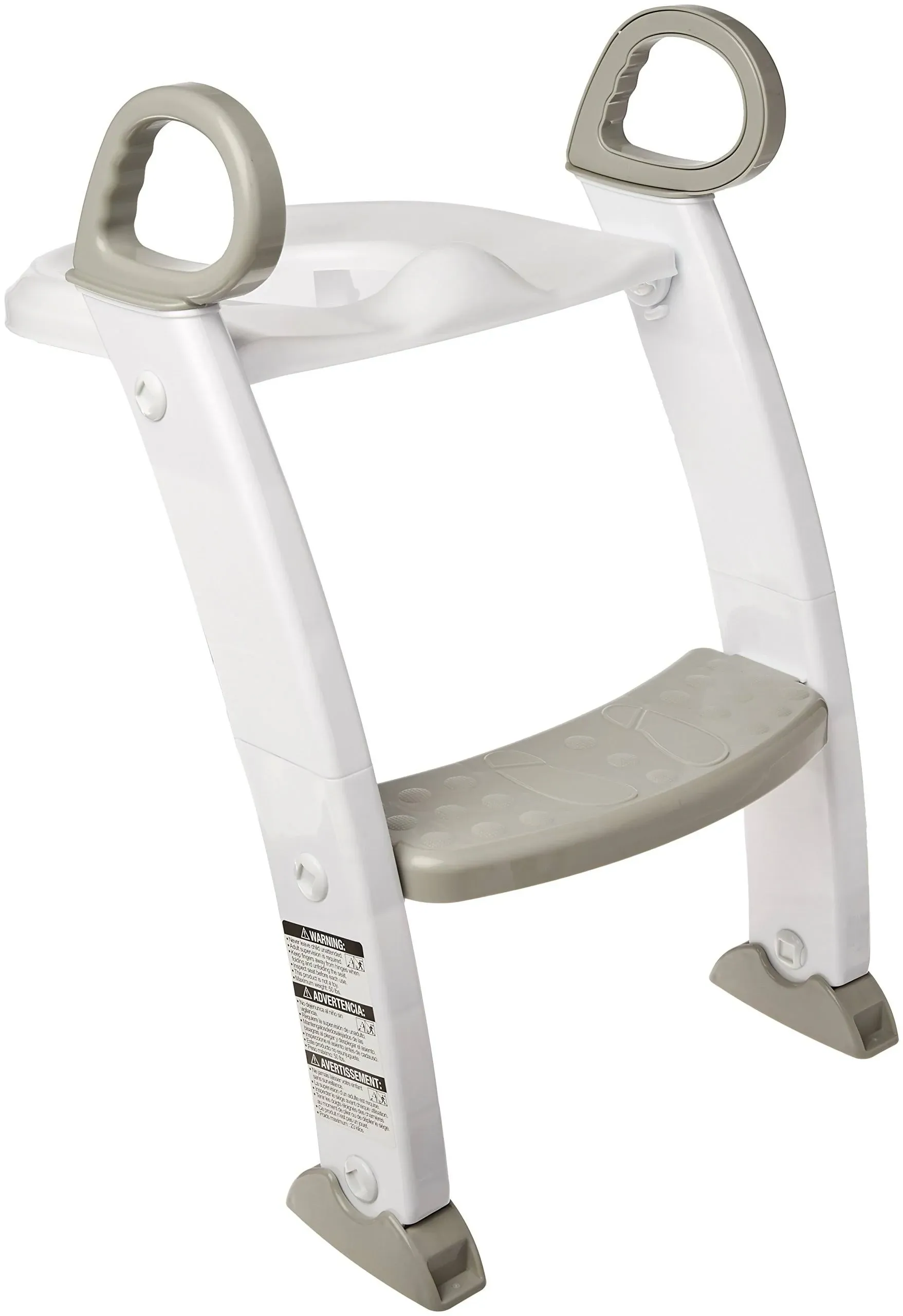 Spuddies Potty with Ladder White Gray One Size