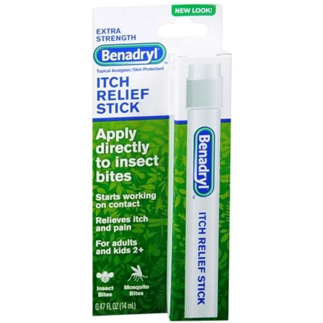 Benadryl Extra Strength Itch Relief Stick, 0.47 Oz