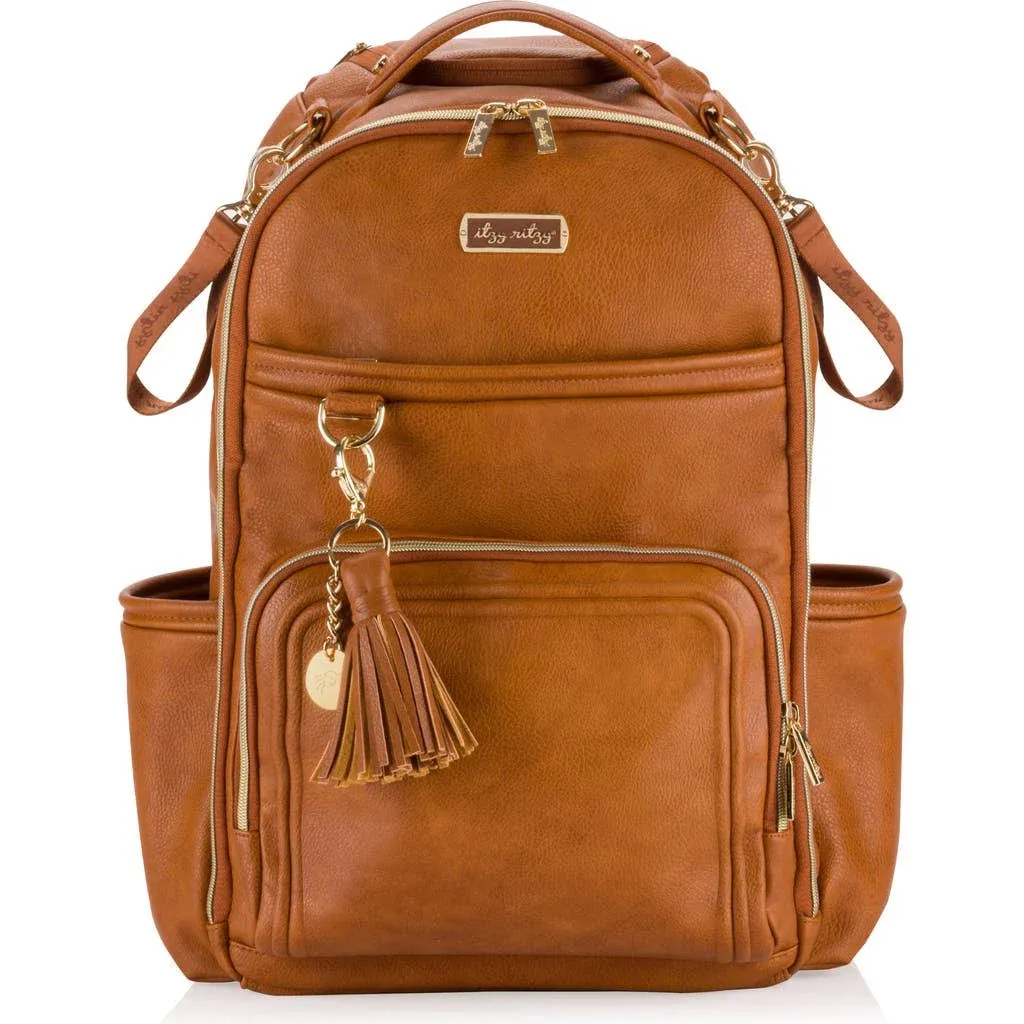 Itzy Ritzy - Boss Plus Backpack Diaper Bag Cognac