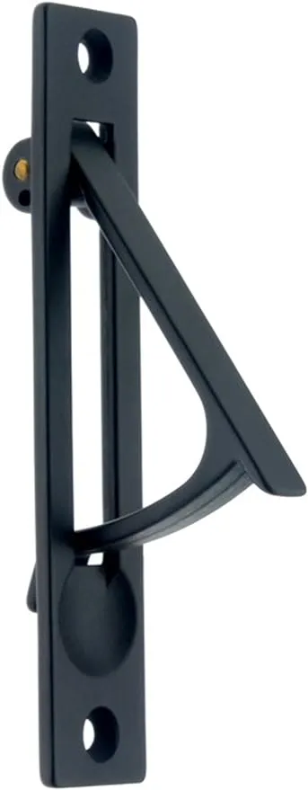 idh by St. Simons 14020-019 Professional Grade Quality Solid Brass 4" Edge Pull, Matte Black