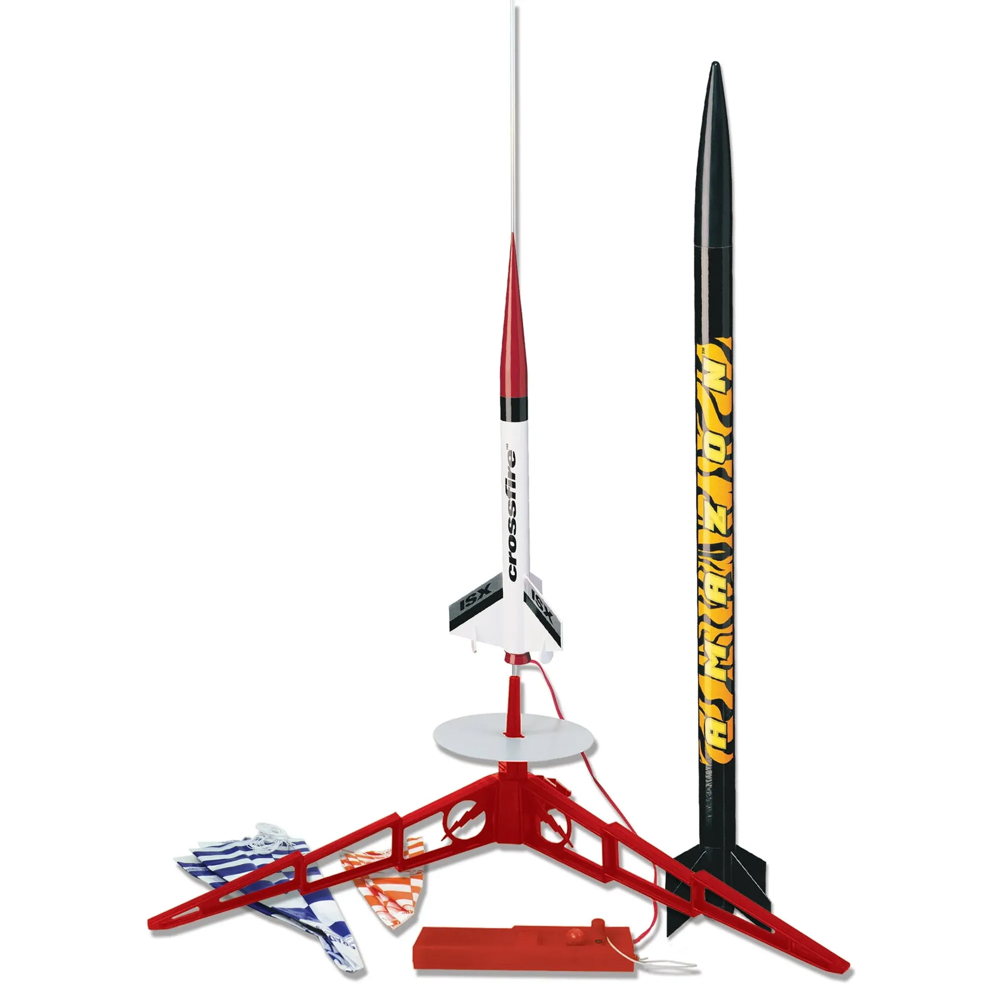 Estes Tandem-X Launch Set (Amazon and Crossfire ISX) Orange, 30 inches