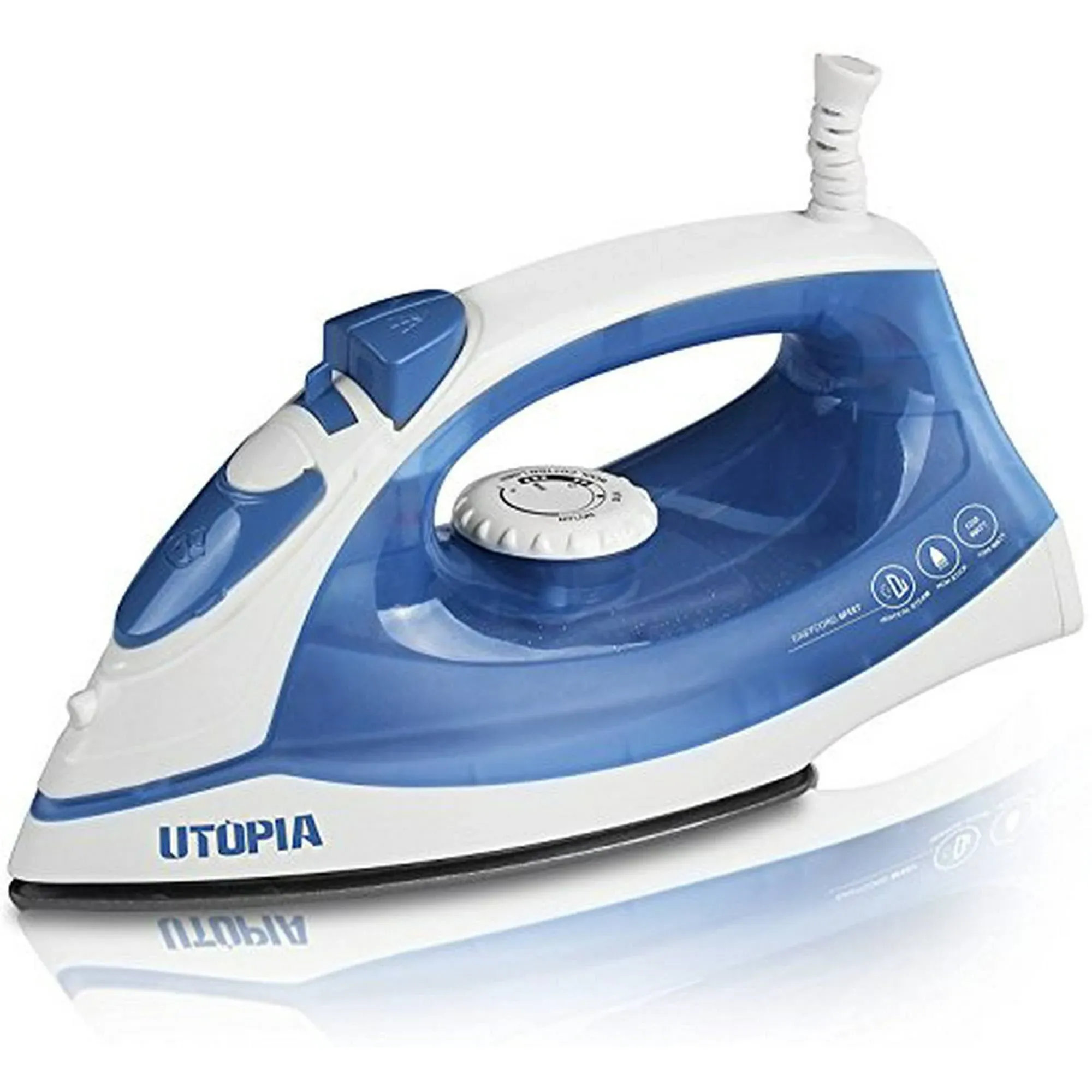 Utopia Home Steam Iron with Nonstick Soleplate