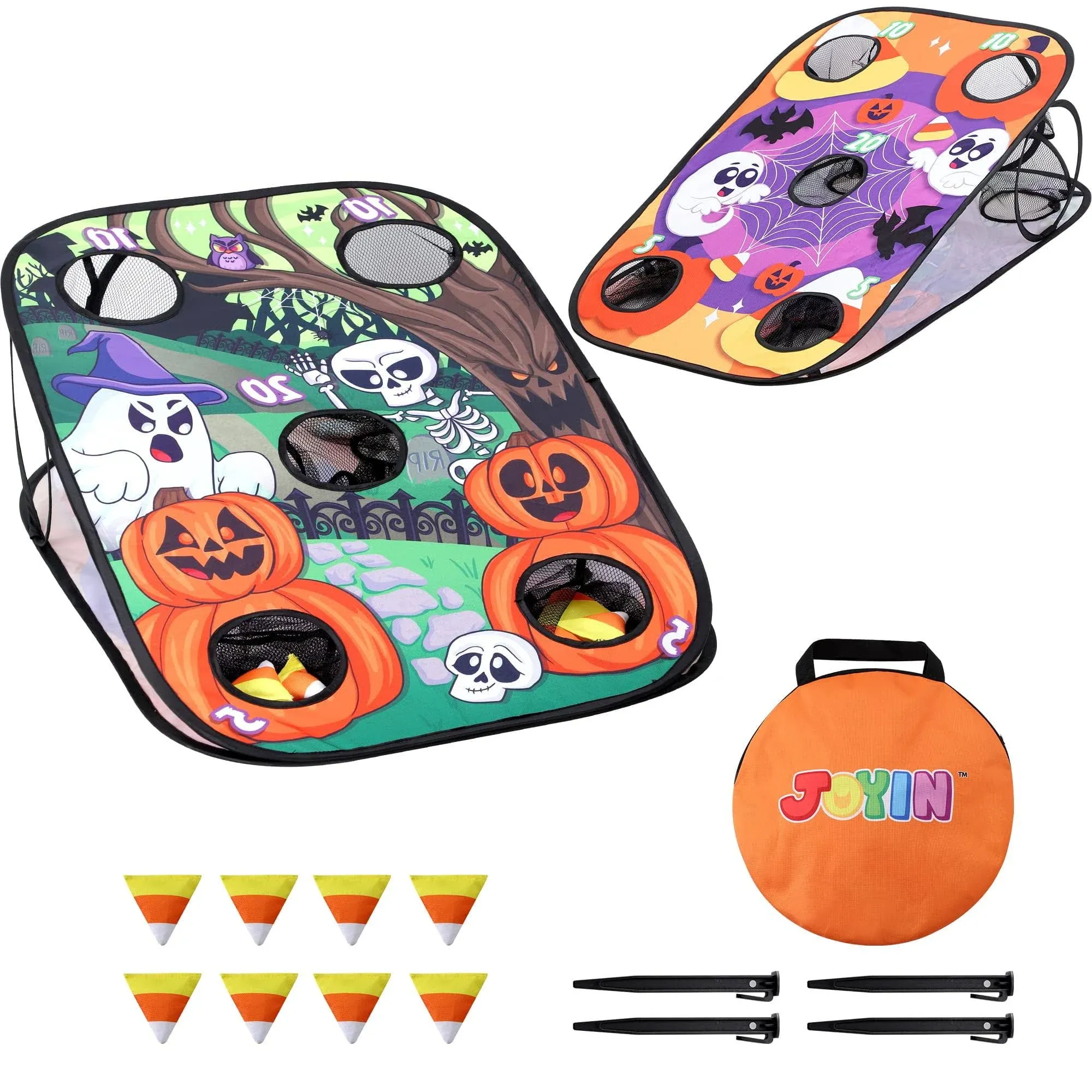 JOYIN Halloween Toss Game Board with Bean Bag for Kids Outdoor Toys, Halloween ...