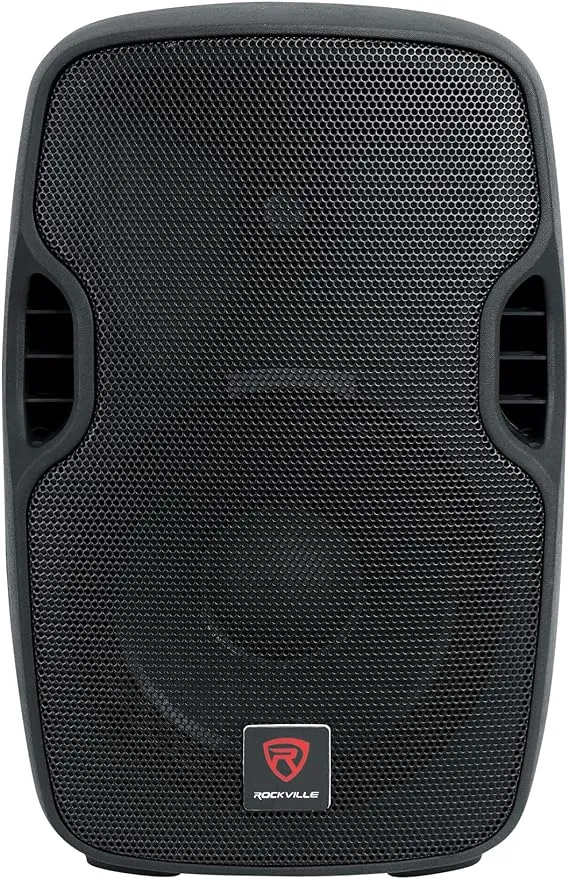 Rockville BPA8 8" Professional Powered Active 300w DJ PA Speaker w Bluetooth, Black