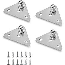 10MM Ball Stud Mounting Brackets, 4 Flat-Type Mounts with 12 Screws, for Lift-O-