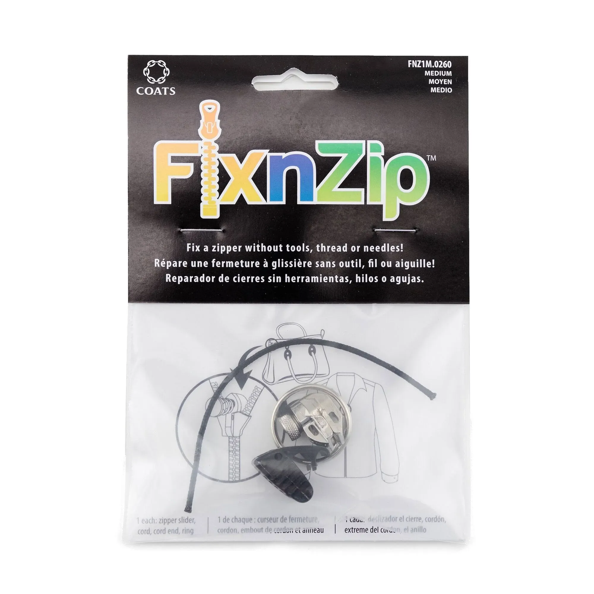 FixnZip Replacement Zipper Slider 3 Pack