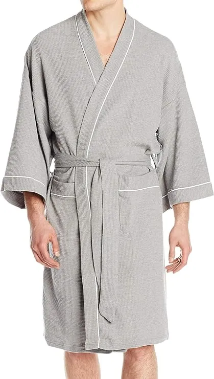 Fruit of the Loom Men's Waffle Kimono Robe