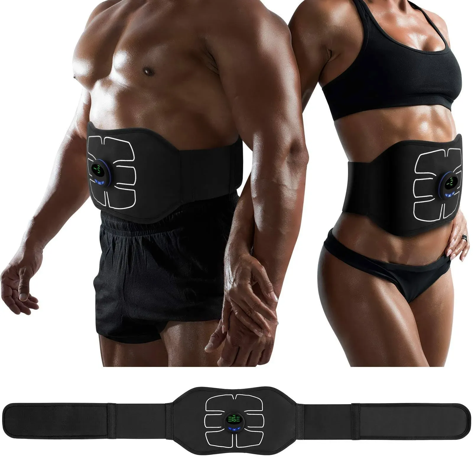 MarCoolTrip MZ ABS Stimulator,Ab Machine,Abdominal Toning Belt Workout Portable ...