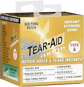 Fabric Repair First Aid Kit - Tough, Matte Finish - Easy Patching - Pack of 1