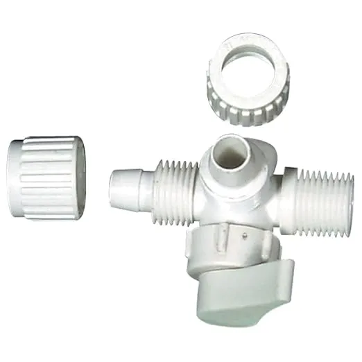 Flair-It 16912 Plastic 3 Way Valve, 0.5" Size