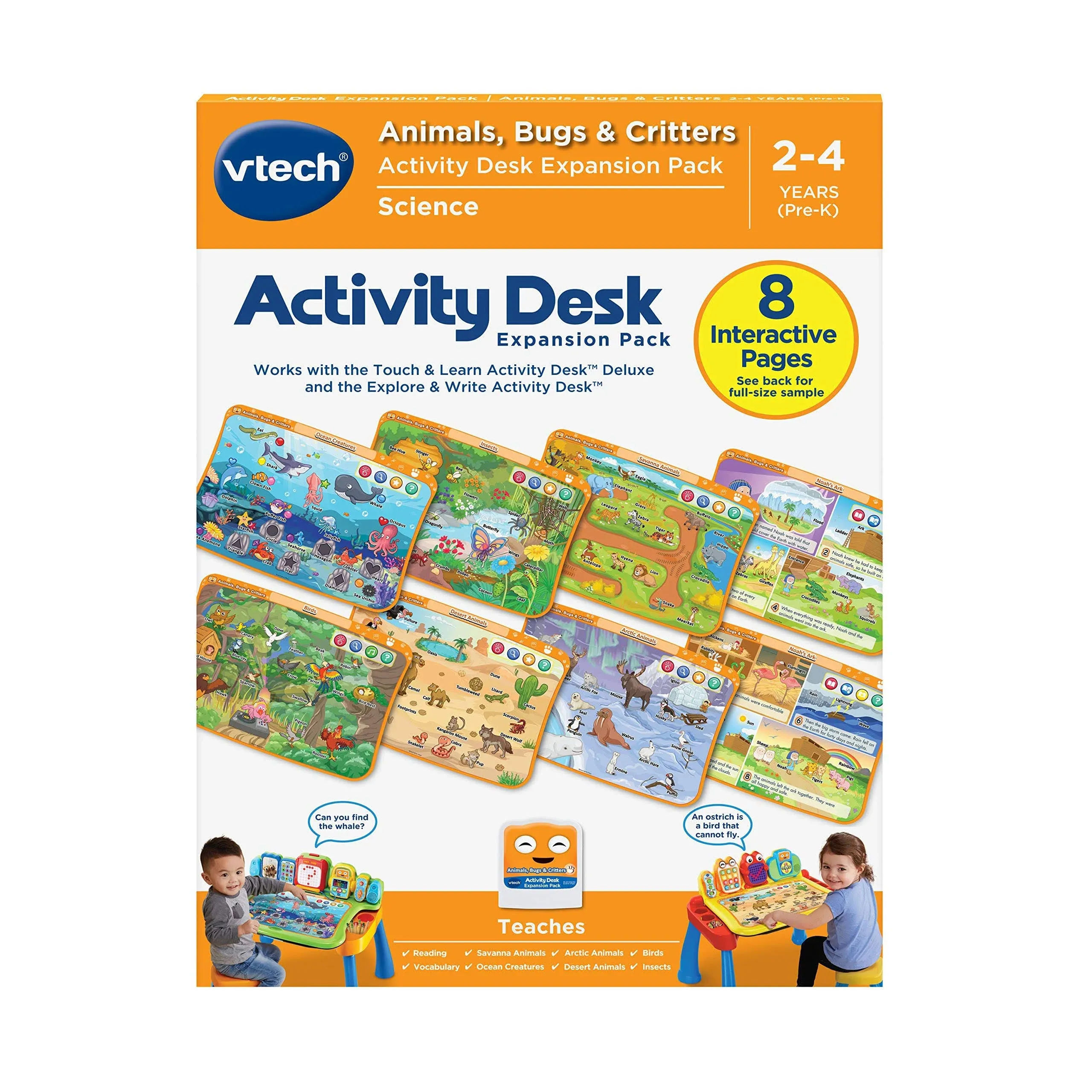 Vtech Touch & Learn Activity Desk Deluxe - Animals, Bugs & Critters