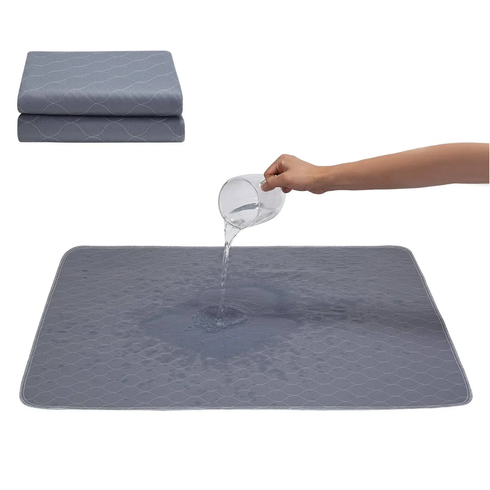 Washable Dog Pee Pads+Free Grooming Gloves - Reusable Whelping Pads,Waterproo<wbr/>...