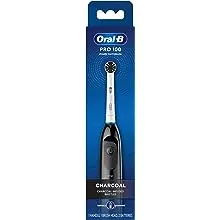 Oral-B Pro 100 Charcoal, Battery Powered Electric Toothbrush, Black