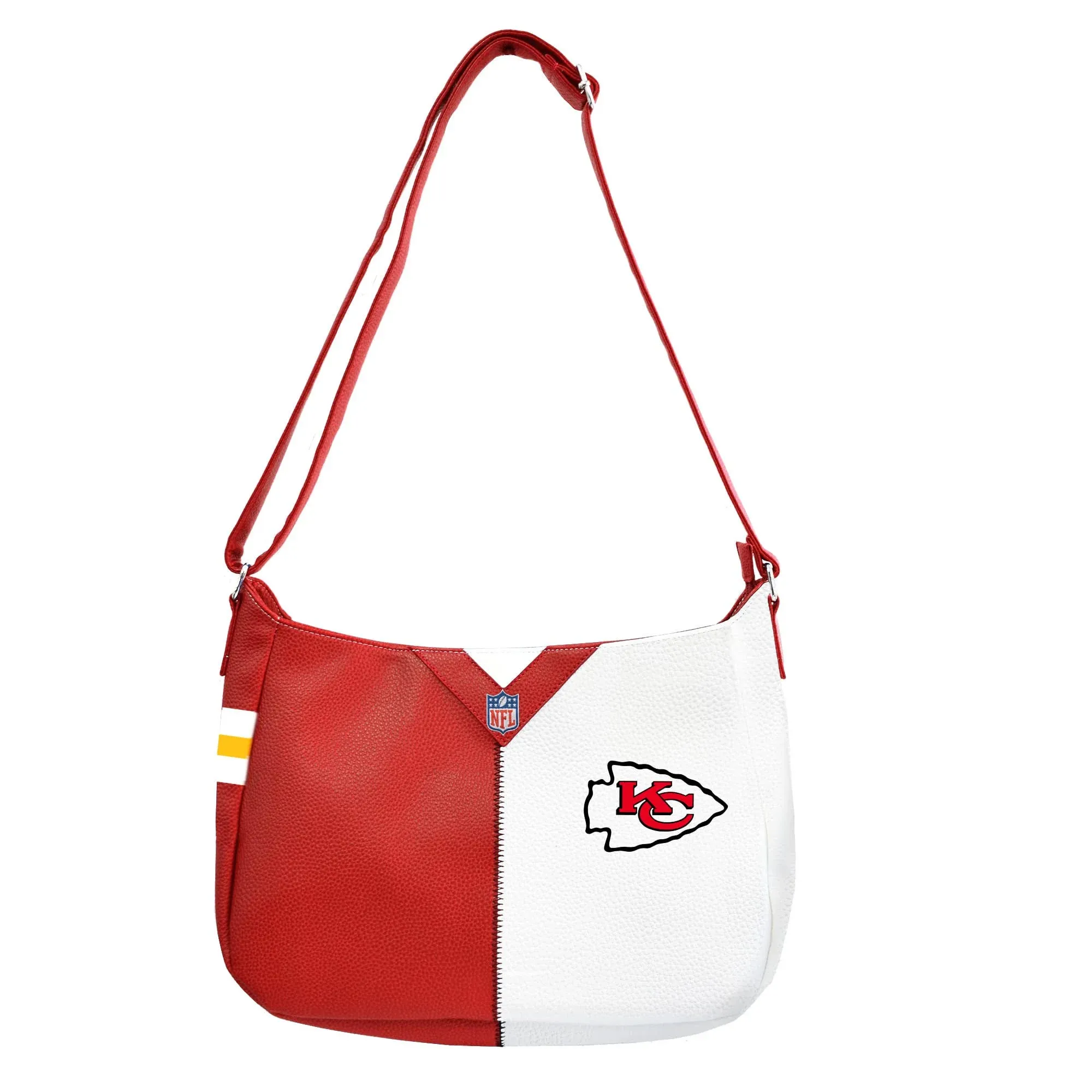 Littlearth Unisex-Adult NFL Kansas City Chiefs Pebble Split Hobo Bag, Team Color, One Size