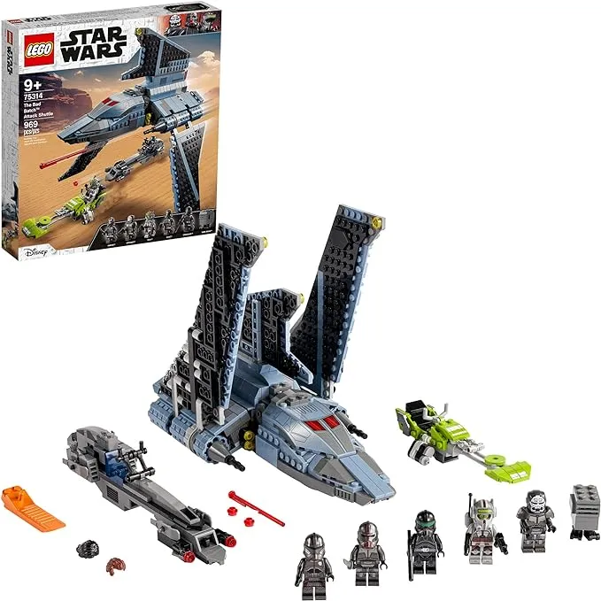 LEGO Star Wars The Bad Batch Attack Shuttle 75314 Building Toy Set (969 Pieces)