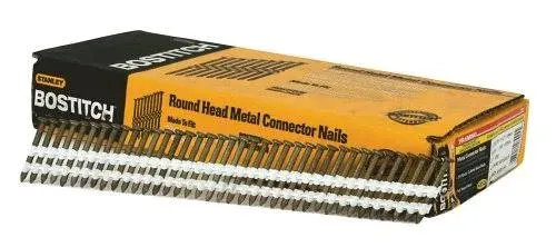 BOSTITCH Framing Nails, Plastic Collated, Metal Connector, Thickcoat Galvanized, Round Head, 21-Degree, 1-1/2-Inch x .148-Inch, 1000-Pack (RH-MC14815G-S)