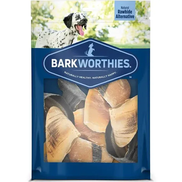 Barkworthies Cow Hooves Dog Chews, 12 Count