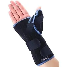 VELPEAU Carpal Tunnel Wrist Brace with Thumb Stabilizer Night Support, Completely Stabilizes Wrist Thumb Joint, Pain Relief for Tendonitis, De Quervain's Tenosynovitis, Arthritis (Short, Left Hand, L)