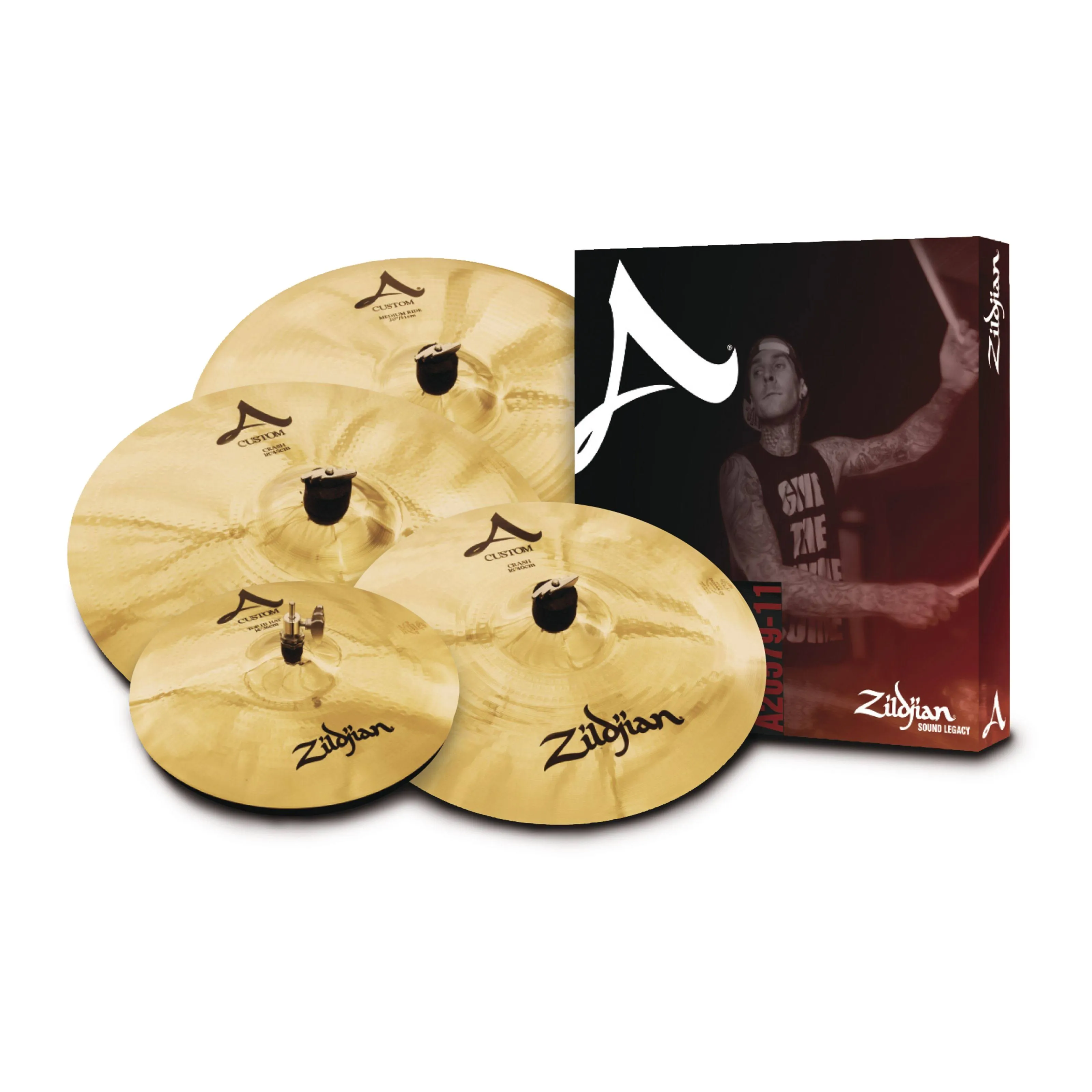 Zildjian A Custom Box Cymbal Pack Free 18&#034; Crash 14/16/18/20