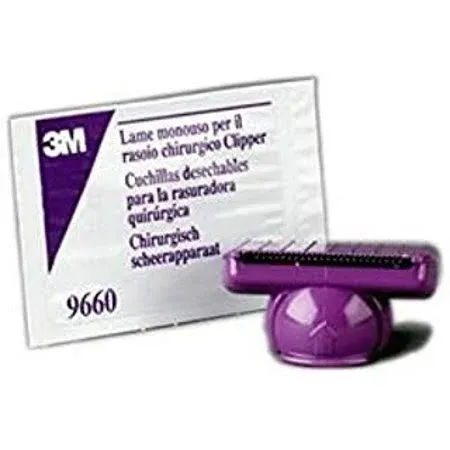 3M Single-use Pivoting Blade Assembly for 9661 Clipper, Purple (Pack of 5)